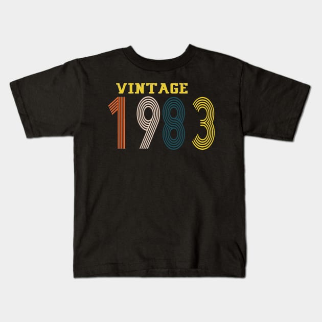 1983 Kids T-Shirt by Yoda